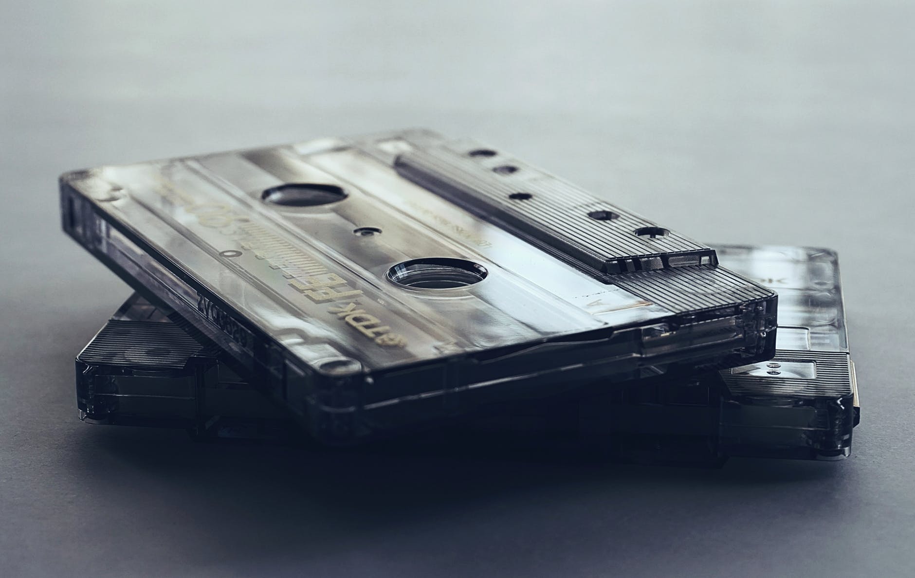 close up photo of cassette tapes